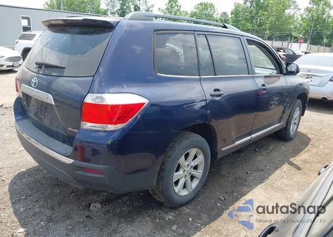 2013 Toyota Highlander Se V6 из США, поврежденный, VIN 5TDBK3EH7DS209547